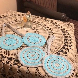 Potholders Set of 2 Handmade Crochet